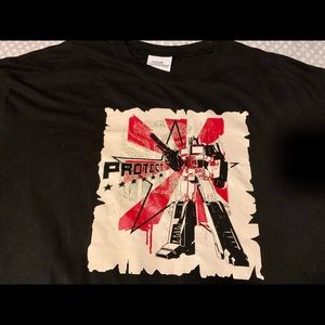 Vintage Transformers 2009  Black T Shirt Size XXL
